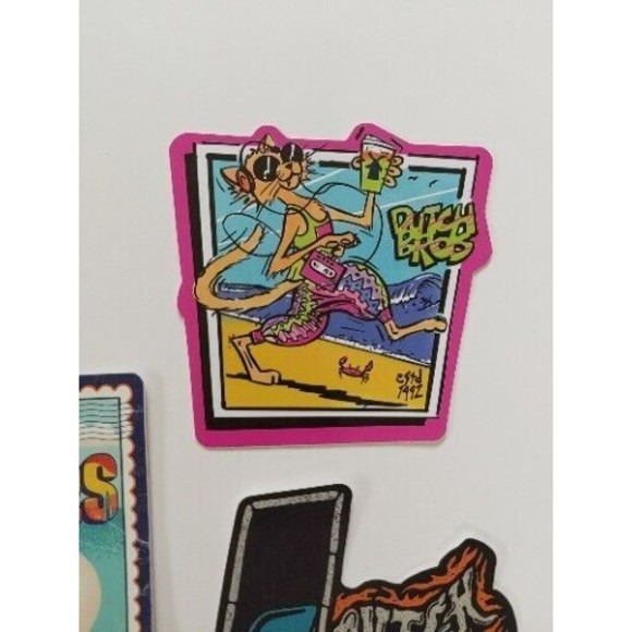 Dutch Bros Stickers Lot Of 5 From 2023, Dutch Dad Spicy Szn Skeleton Etc - Picture 5 of 6